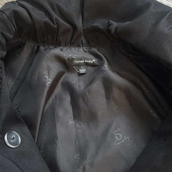 Samuel Dong Black Pea Coat - Picture 4 of 10
